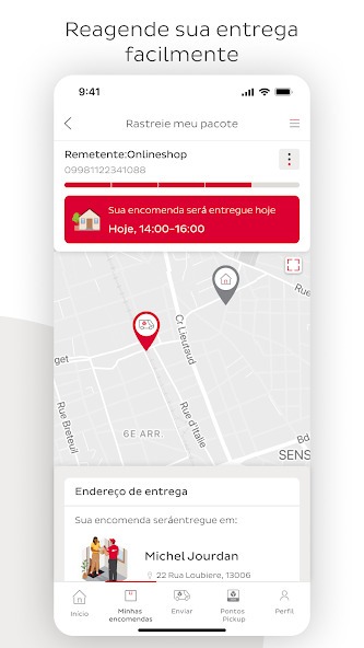 Reagende sua entrega